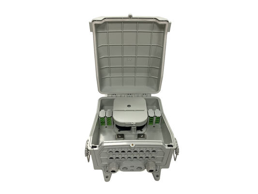 IP65 Grey / White Fiber Splitter Distribution Box 8 - 24 Ports Fiber Splitter Box