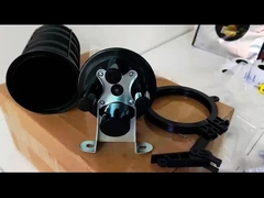 48 πυρήνες θερμότητα συρρίκνωση θόλος οπτική ίνες πλέξιμο κλείσιμο 1 οβάλ 3ports Arial πόλος τοίχος τοποθέτηση