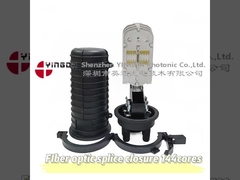 GJS-9501B 144 πυρήνες θερμική συρρίκνωση θόλος οπτική ίνες πλέξιμο κλείσιμο 1 οβάλ 4ports Arial πόλος τοίχος Mount