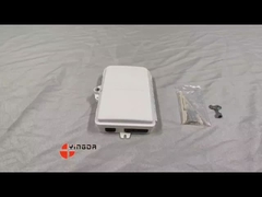 4 Port UV Weather Resistant FTTH Fiber Termination Box 4 Fibres SC Wall Mount Box (Περιβαλλοντικά ανθεκτικό FTTH κουτί τερματισμού ινών)