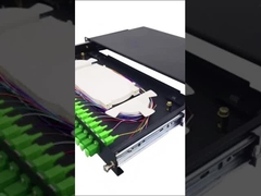 1U 19 ίντσες συρόμενο ράφι τοποθέτηση οπτική ίνα patch panel 12 Port LC Duplex συρτάρι ODF