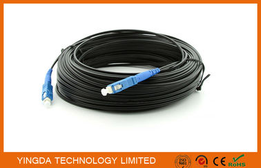 Αγορά Χάλυβα FTTH οπτικών ινών μπαλωμάτων μονοκατευθυντικός 200M Μαύρος συνδετήρων Sc τρόπου σκοινιού ο ενιαίος ηλεκτρονική κατασκευή