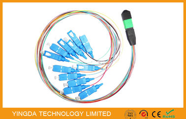 Αγορά SC Hydra 12 Strand Fiber Cable Assembly MTP MPO Patch Cord για το FTTX ηλεκτρονική κατασκευή