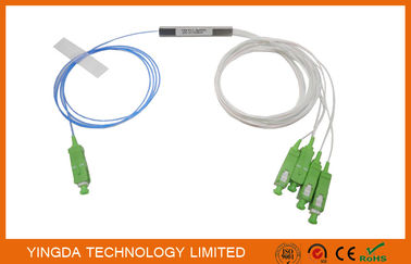 Αγορά 1*4 τύπος 900um φραγμών θραυστών PLC SC/APC Blockless παθητικές ODN LSZH 1Meter πλεξίδες FTTH PON ηλεκτρονική κατασκευή