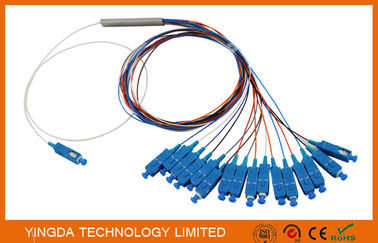 Αγορά  θραύστης 1X16 G657A1 1.5m 0.9mm PLC οπτικών ινών σωλήνων χάλυβα 0.9mm με το συνδετήρα Sc UPC ηλεκτρονική κατασκευή