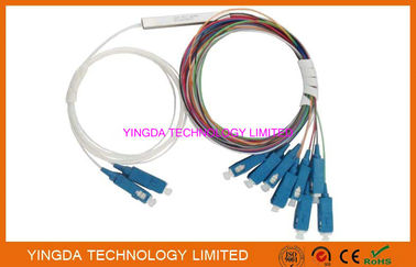 Αγορά SC/UPC θραύστης 2X8 900um 9/125um SM 1Meter G657A LSZH PLC οπτικών ινών συζευκτήρων ηλεκτρονική κατασκευή
