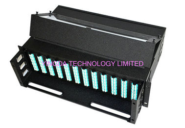 Αγορά 96 Cores 1U MPO Patch Panel Enclosure 4 Bays Wide 24 LC Module MPO Cassette ηλεκτρονική κατασκευή