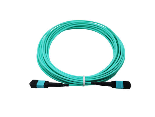 Αγορά 12 Σύνθετα MPO Fiber Optical Patch Cable OM3 40/100G Aqua 10 μέτρα για κέντρο δεδομένων ηλεκτρονική κατασκευή