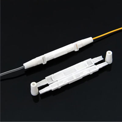 Αγορά 1 θύρα Μίνι FTTH καλώδιο πτώσης Κουτί προστασίας πλέξης Λευκό στρογγυλό ανοιχτό τύπο PP ηλεκτρονική κατασκευή
