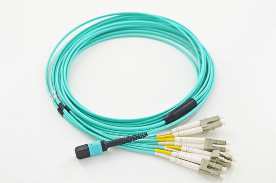 Αγορά YINGDA High Speed 8Fiber MPO αρσενικό σε LC OM3 Fanout Patch Cord Single Mode 9/125um Breakout 100G 400G ηλεκτρονική κατασκευή