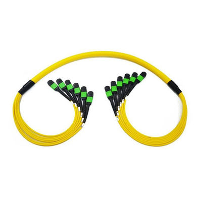 Αγορά 72 Fiber SM MPO Truck Cable G657A1 LSZH Jactet Κίτρινο χρώμα Για γρήγορη και σταθερή μεταφορά δεδομένων ηλεκτρονική κατασκευή