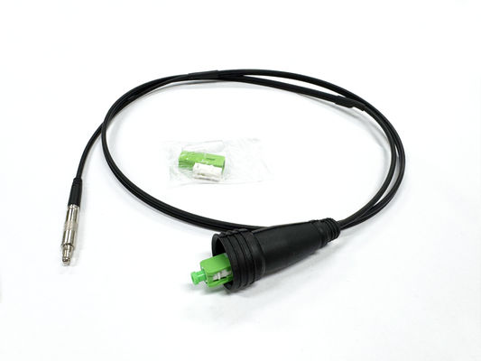 Αγορά Pushable Pre-connector SC/APC Metal Connector  Fiber Patch Cord Black For Through The Duct And Wall FTTH ηλεκτρονική κατασκευή