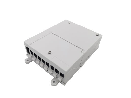 Αγορά IP54 αυτόματο λευκό ABS προσαρμοστών παραθυρόφυλλων Sc συζευκτήρων PLC κιβωτίων 1X8 λήξης θραυστών οπτικών ινών ηλεκτρονική κατασκευή