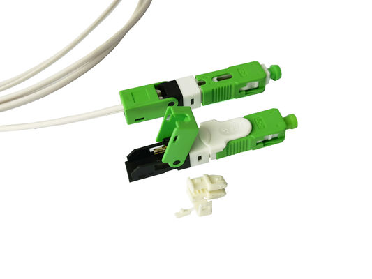 Αγορά ESC250D APC Sc μηχανικός συνδετήρας FTTH συνελεύσεων τομέων γρήγορος για το καλώδιο πτώσης 2*3mm πράσινο ηλεκτρονική κατασκευή