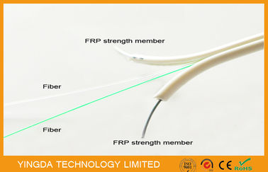 Αγορά Ενιαίο καλώδιο πτώσης τρόπου FTTH, FRP μη - μεταλλική δύναμη 2 καλώδιο οπτικών ινών πυρήνων ηλεκτρονική κατασκευή