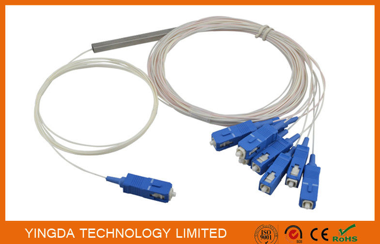 Ενότητα θραυστών Blockless θραυστών PLC οπτικών ινών 1 X 8 GPON με το καλώδιο 0.9mm smf-28e G657