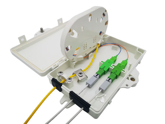 Όλες οι τοποθέτηση Φως γκρι FTTH οπτική ίνα κουτί για 2pcs SC SX ή LC DX προσαρμογέα
