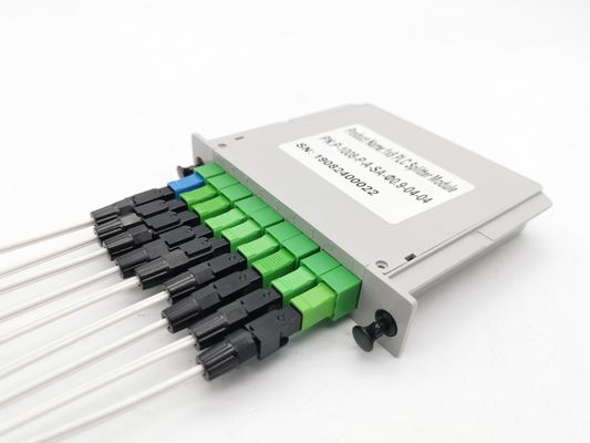Οπτικός διαχωριστής PLC Cassette με Pigtail 1x8 PLC ισορροπημένος τύπος εισαγωγής SC APC LGX κουτί διαχωρισμού