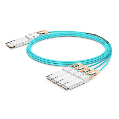 Υψηλής ταχύτητας 400G QSFP-DD έως 2x200G QSFP56 AOC Breakout Cable Active Optical Cable