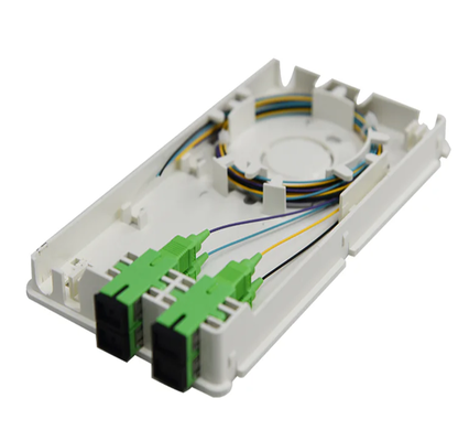 FTTH Terminal Box 4 πυρήνες Single Fiber ABS πλαστικό τοίχωμα τοποθετημένο οπτική ίνα Τερματισμός Box