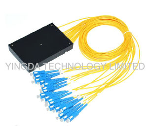 1:16 Fiber Optic Plc Splitter Box, Optical Fiber Splitter Module g657a2 Corning Fiber Cable